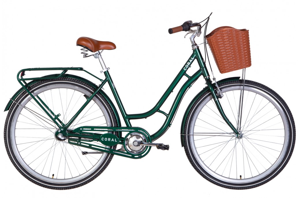 Фотография Велосипед Dorozhnik CORAL Nexus 28" рама L (2022) Зеленый